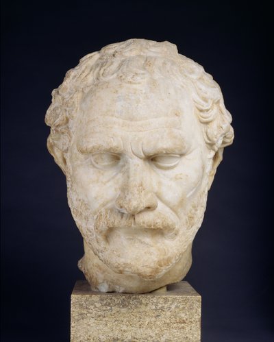 Chefe de Demosthenes (mármore) de Greek