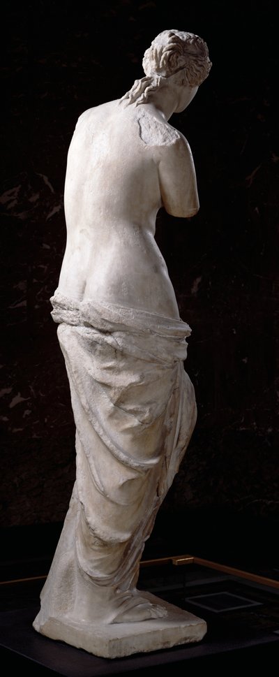 Vista traseira, de, aphrodite, a, &39;Venus, de, Milo&39;, helenistic, período, c.130-100, bc, (marble) de Greek