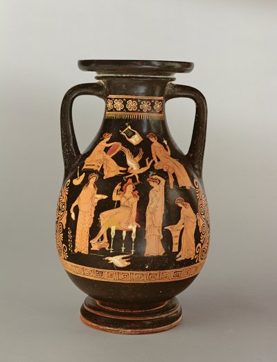 Pelike de figura vermelha, c.350 aC (cerâmica) de Greek