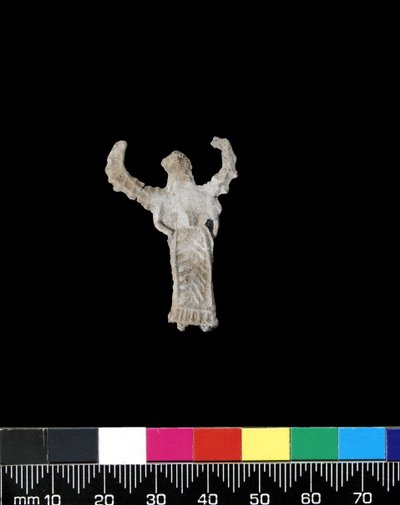 Ornamento de alívio de uma deusa alada (chumbo) de Greek