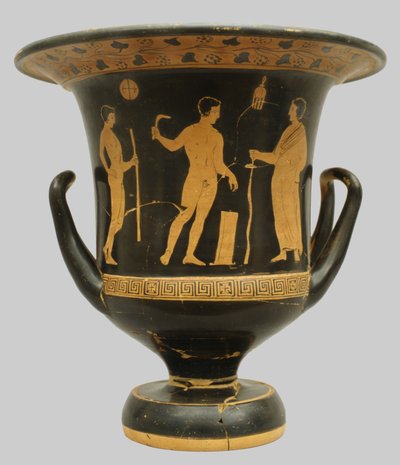 Krater em forma de sino de Pisticci, Itália (cerâmica) de Greek School