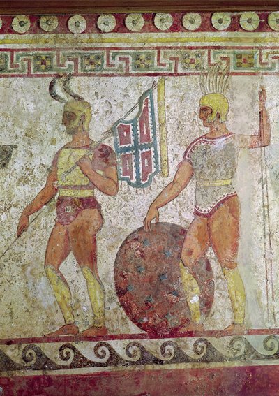 Soldadinhos, tumba de Paestum (ver também 119488) de Greek School