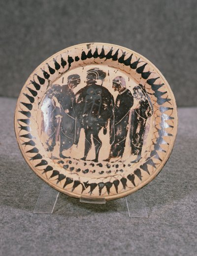 Placa, Cosenza (Hipponion) (cerâmica) de Greek School