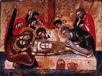 A descida da cruz de Greek icon