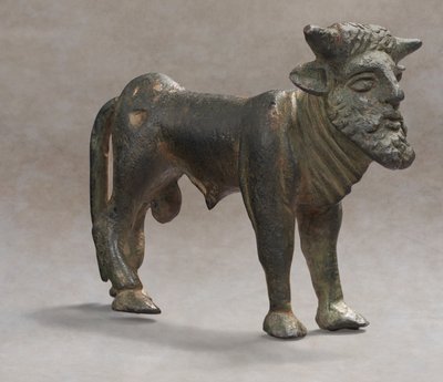 Um Acheloos grego em bronze, c. 500-450 a.C. de Greek school