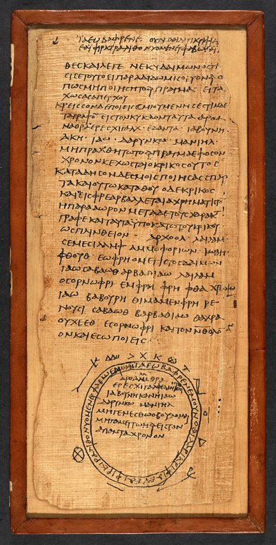 Livro mágico, Papiro 416 (5v), século IV (papiro) de Greek school