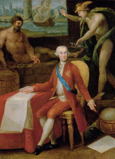 Retrato de José Monino, Conde de Floridablanca (óleo sobre tela) de Gregorio Ferro