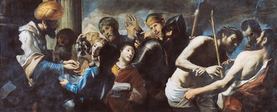 Pilatos lava suas mãos Cristo antes de Pilatos, c. 1640 de Gregorio Preti