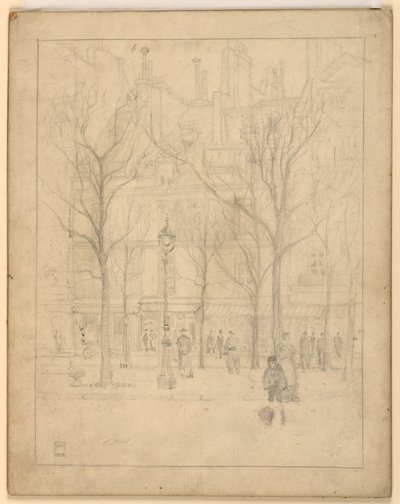 Vista de uma rua de Paris de Griffith Baily Coale