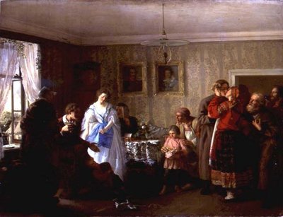 Felicitando os Recém-casados na Casa do Proprietário de Grigori Grigorievich Mjasoedov