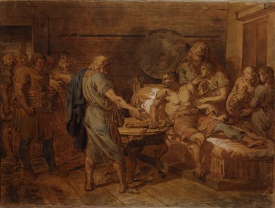 O apelo de Kuzma Minin ao príncipe Dmitry Pozharsky, 1800 de Grigori Ivanovich Ugryumov