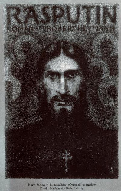 Rasputin - capa do livro 1919 de Grigori Jefimowitsch Rasputin