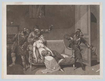 Primeira Cena de Ladrões, ca. 1805. de Gror