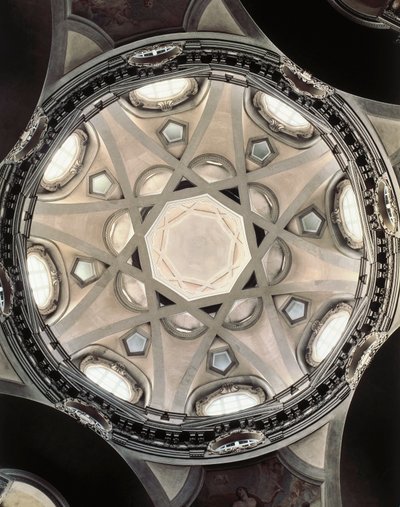 A cúpula da Igreja de San Lorenzo dei Teatini, Turim de Guarino Guarini