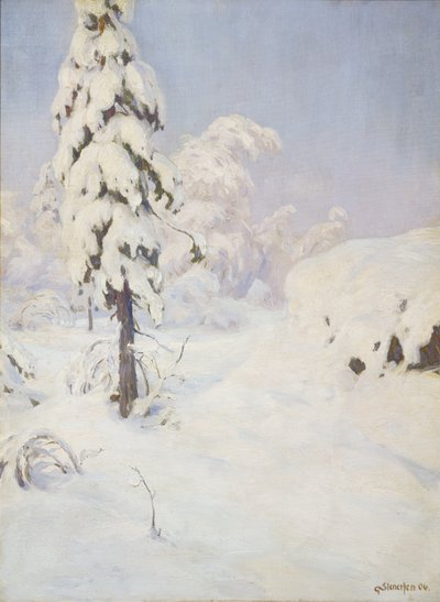 inverno na floresta de Gudmund Stenersen