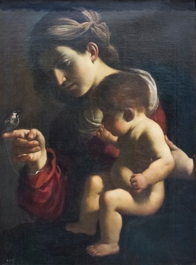 A Virgem do pardal de Guercino (1591 1666)