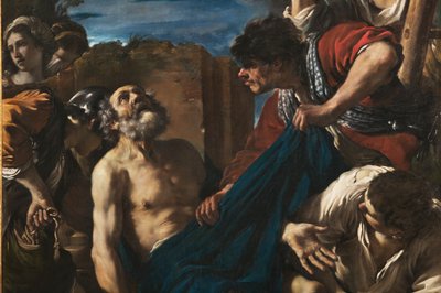 O Martírio de São Pedro, detalhe de 2384646 de Guercino (1591 1666)