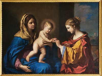 Casamento Místico de Santa Catarina de Guercino