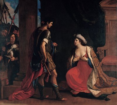 Cleópatra e Octávio de Guercino