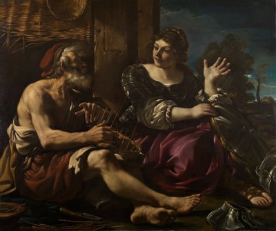 Erminia e o Pastor, 1619-20. de Guercino