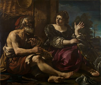 Erminia e o Pastor, década de 1620 de Guercino