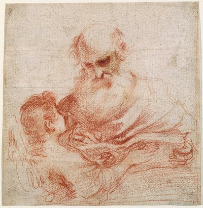 São Mateus Evangelista com o anjo de Guercino