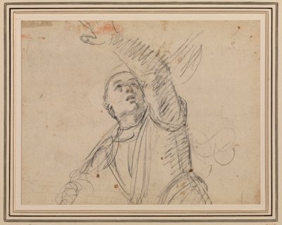 Guercino - Um soldado, depois do soldado em An. Ressurreição de Carracci, Maisons-Lafitte, RCIN 902599 de Guercino