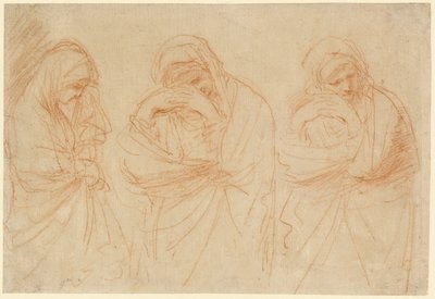 Madonna Luto: Estudos para o sepultamento de Cristo de Guercino