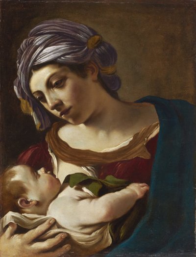 Nossa Senhora e o Menino de Guercino