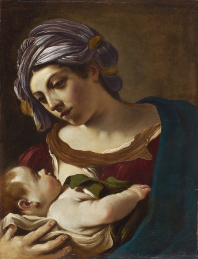Madonna e criança de Guercino