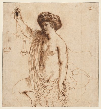 Personificação da justiça de Guercino