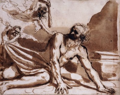 Santo Antônio espancado pelos demônios, de Guercino