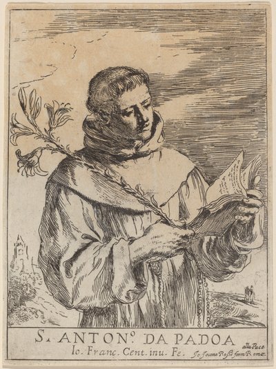 Santo Antônio de Pádua. de Guercino
