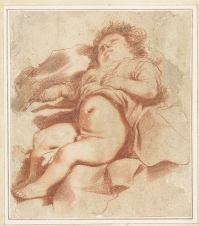 Estudo de uma criança dormindo de Guercino