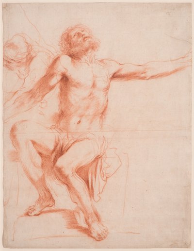 Studie für "Das Martyrium des Heiligen Bartholomäus" de Guercino