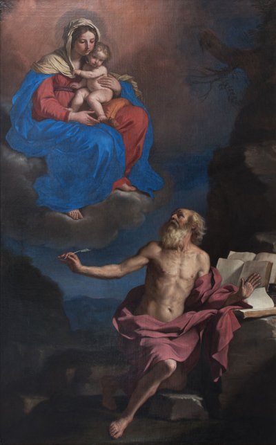 A Virgem e o Menino que aparecem a São Jerónimo de Guercino