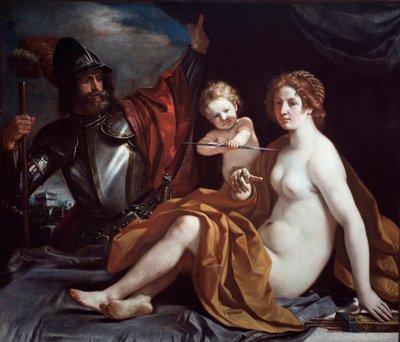 Vênus, Marte e Amor de Guercino