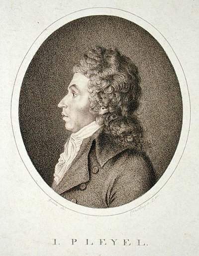 Ignaz Joseph Pleyel (1757-1831) gravado por F.W. Nettling de Guerin (after)