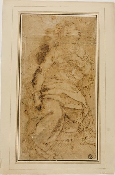 Figura feminina drapeada de Guglielmo Caccia