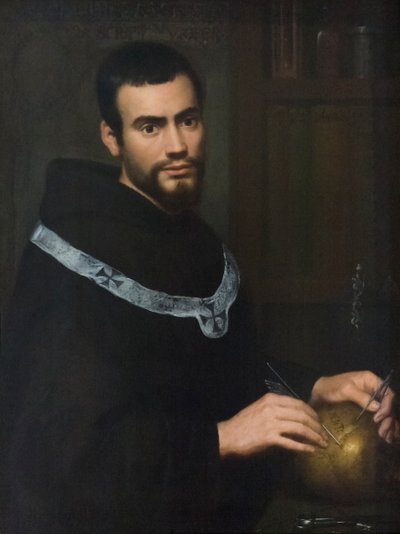 Retrato de um jovem monge (óleo sobre tela) de Guido Cagnacci