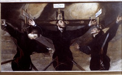 Três jesuítas mártires do Japão de Guido Cagnacci