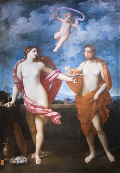 Alegoria da Liberalidade e Modéstia de Guido Reni