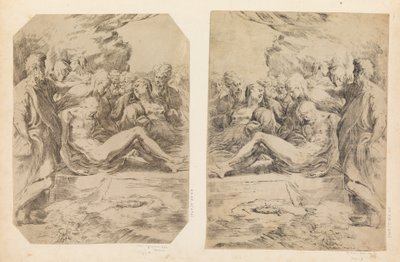 Sepultamento, c. 1595-1600. de Guido Reni