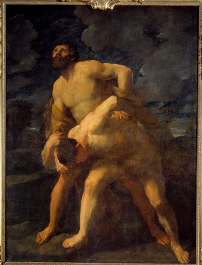 Hércules a debater-se com o rio Achelous Hércules no convés grego. Pintura de Guido Reni dit le Guide (1575-1642) 1620 Sol. 2,61 X 1,92 m de Guido Reni