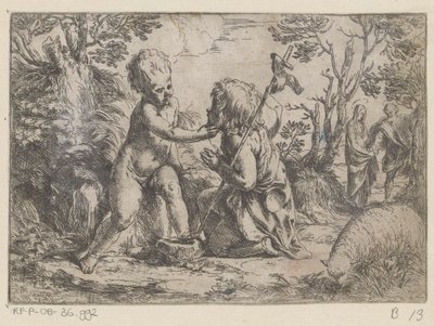 A Criança Cristo e o jovem João Baptista de Guido Reni