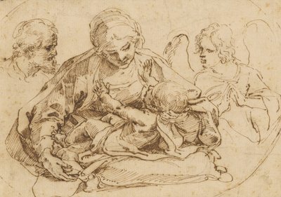 A Sagrada Família com um anjo de Guido Reni