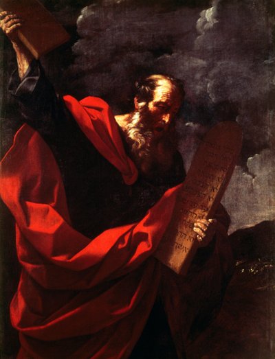 Moisés com Tábuas da Lei de Guido Reni