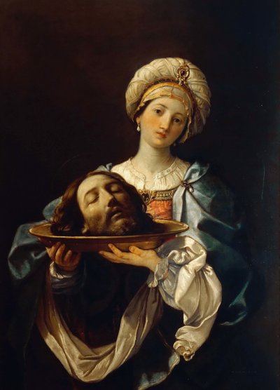 Salomé segurando a cabeça de João Batista, ca 1638. de Guido Reni