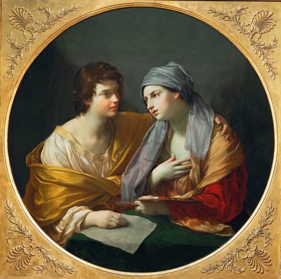 A união do desenho e da cor, ca 1620-1625. de Guido Reni
