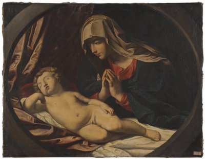 A Virgem e o Menino adormecido de Guido Reni